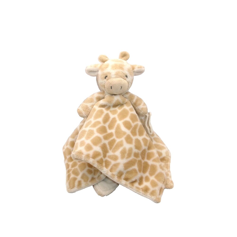 Carter's Giraffe Security Blanket Baby Lovey Plush w Pacifier Strap Lovie 14x14